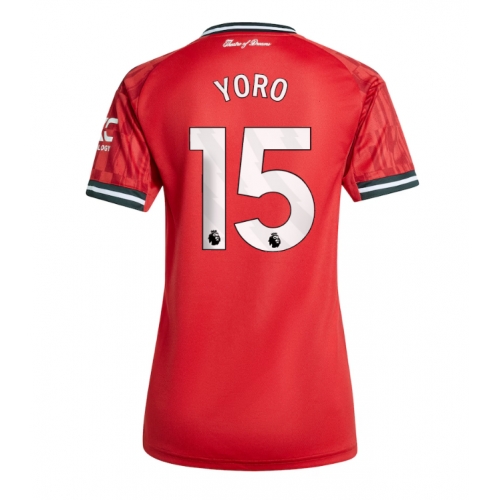 Billige Fotballdrakt Manchester United Leny Yoro #15 Replika Hjemmedrakt Dame 2025-26 Kortermet Billige Fotballdrakt Manchester United Leny Yoro #15 Replika Hjemmedrakt Dame 2025-26 Kortermet